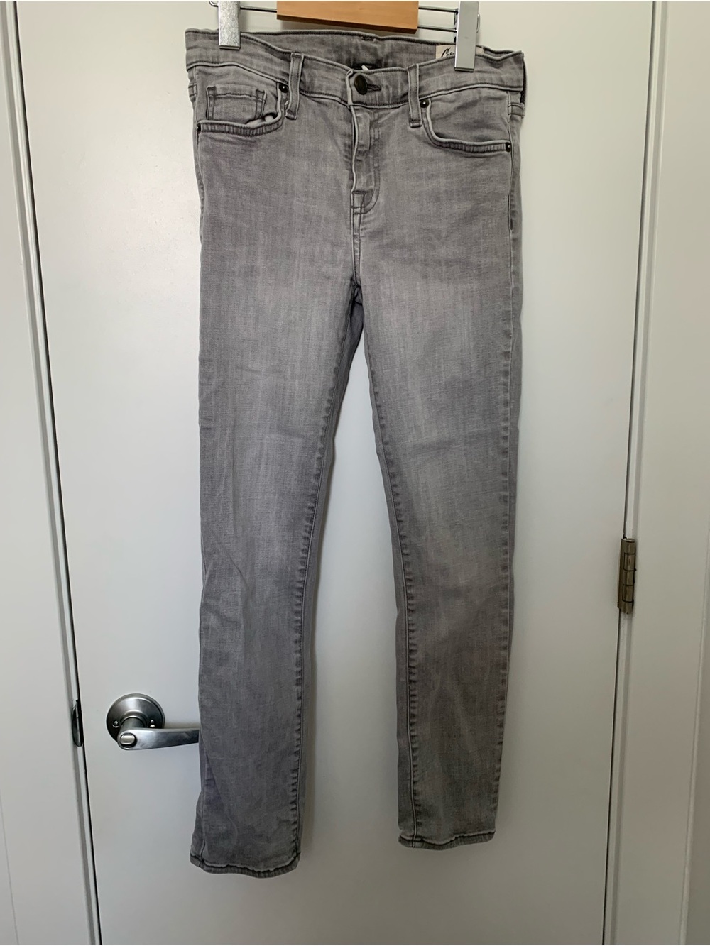 Women's Gray Straight Jeans by Cosmic Blue Love